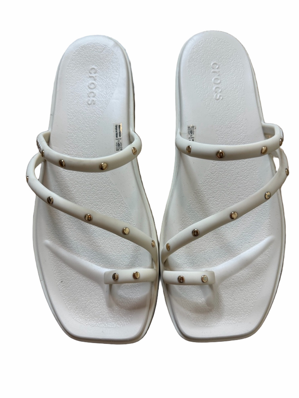 CROCS Miami Studded Toe Loop Sandals Size 9
